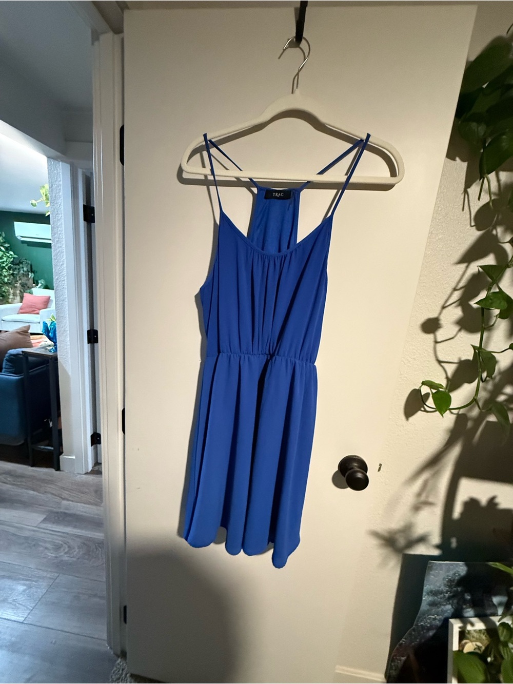 Trac Royal Blue Spaghetti Strap Mini Dress